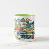 California Dreaming Zweifarbige Tasse (Mittel)