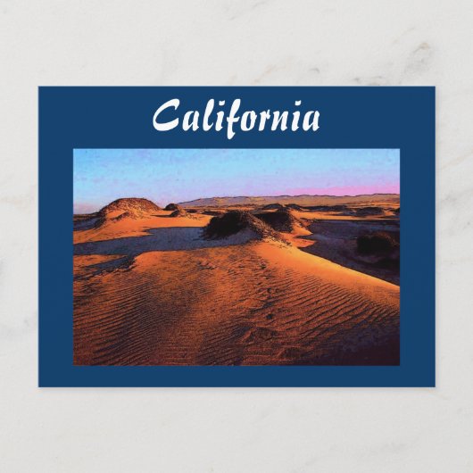 California Dunes Postcard Postkarte (Vorderseite)