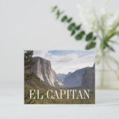 California El Capitan Yosemite National Park Postkarte (Stehend Vorderseite)