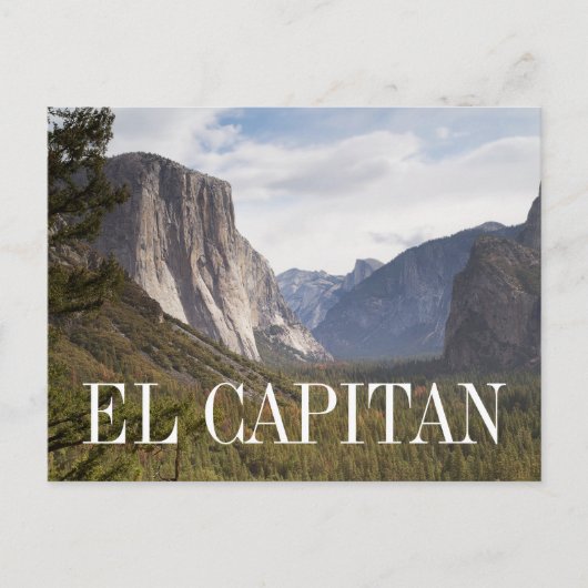 California El Capitan Yosemite National Park Postkarte (Vorderseite)