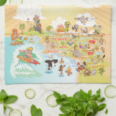 California Eternal Summer Towel Geschirrtuch (Gefaltet)