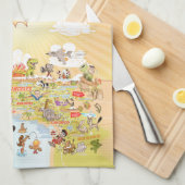 California Eternal Summer Towel Geschirrtuch (Viertel Falte)