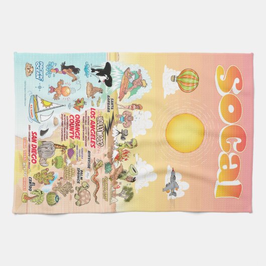 California Eternal Summer Towel Geschirrtuch (Horizontal)