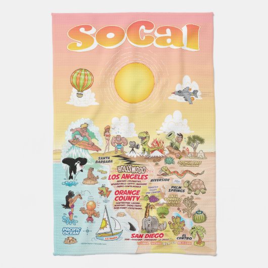 California Eternal Summer Towel Geschirrtuch (Vertikal)