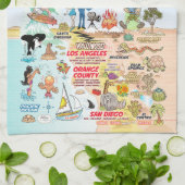 California Eternal Summer Towel Geschirrtuch (Gefaltet)