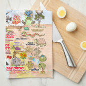 California Eternal Summer Towel Geschirrtuch (Viertel Falte)