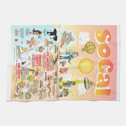 California Eternal Summer Towel Geschirrtuch (Horizontal)