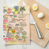 California Eternal Summer Towel Geschirrtuch (Viertel Falte)
