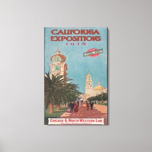 California Expositions-Poster #1 Leinwanddruck (Vorderseite)