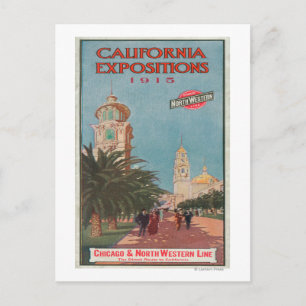 California Expositions-Poster #1 Postkarte