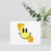 California Face Postkarte (Stehend Vorderseite)