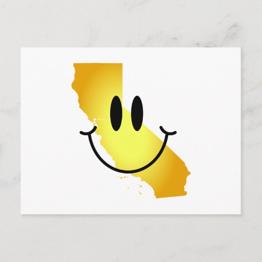 California Face Postkarte (Vorderseite)