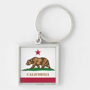 California Fahne & California reisen / sport Schlüsselanhänger
