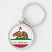 California Fahne & California reisen / sport Schlüsselanhänger (Vorne)