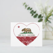 California Fahnensee, Herzleiden Postkarte (Stehend Vorderseite)