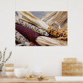 California. Fall Harvest Colorful Indian Mais Poster (Küche)