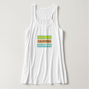 California farbenfroher Text Sommerzeit niedlichen Tank Top