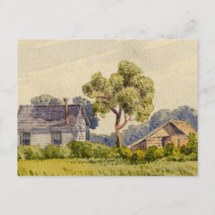 California Farm, Nähe Stockton Postkarte