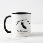 California Farm Sweet Farm Family Monogram Tasse (Links)