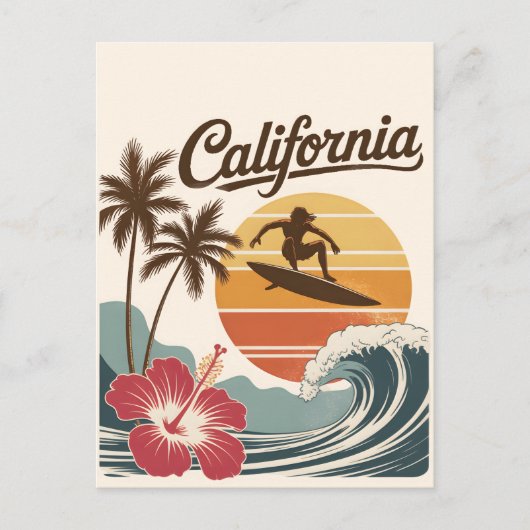 California Feiertagspostkarte (Vorderseite)