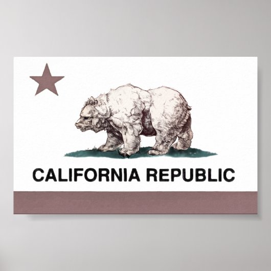 California_Flag2 Poster (Vorne)