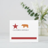 California Flag (alt) Postkarte (Stehend Vorderseite)