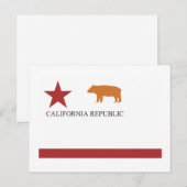 California Flag (alt) Postkarte (Vorne/Hinten)