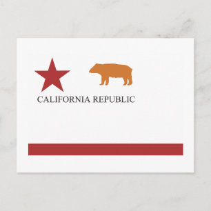 California Flag (alt) Postkarte