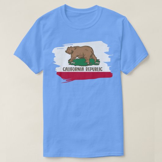California Flag Bear Premium 486 T-Shirt (Design vorne)