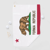 California Flag & California Golfurlaub /sport Golfhandtuch (Insitu)