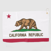 California Flag & California Golfurlaub /sport Golfhandtuch (Horizontal)