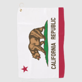 California Flag & California Golfurlaub /sport Golfhandtuch