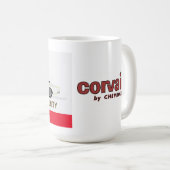 California Flag Corvair Cabrio Kaffeetasse (VorderseiteRechts)