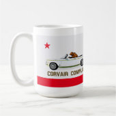 California Flag Corvair Cabrio Kaffeetasse (Links)