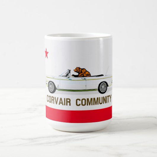 California Flag Corvair Cabrio Kaffeetasse (Mittel)
