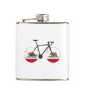 California Flag Cycling Flachmann (Vorderseite)