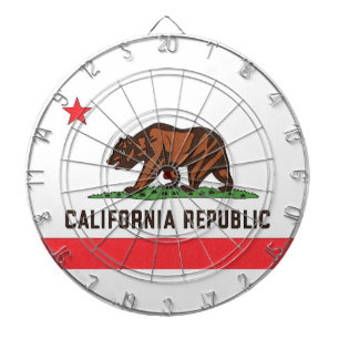 CALIFORNIA FLAG Dart Board Dartscheibe