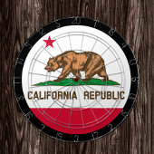 California Flag Dartboard & California / Game Boar Dartscheibe