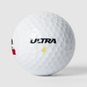 California Flag Design Golfball (Logo)