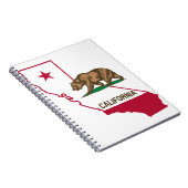 California Flag Design Notizblock (Rechte Seite)