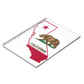 California Flag Design Notizblock (Linke Seite)