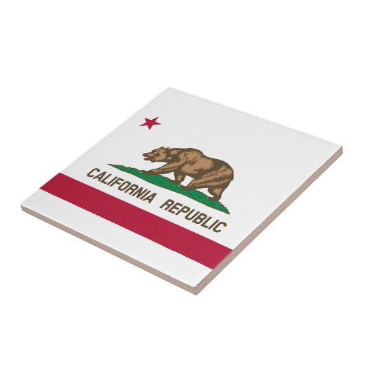 California Flag Fliese (Seite)