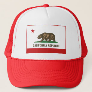 California Flag Hat Truckerkappe