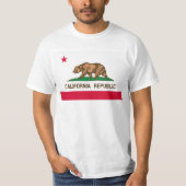 California Flag Image for Men-T - Shirt-White T-Shirt (Vorderseite)