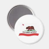 California Flag Magnet (Vorderseite/Rückseite)
