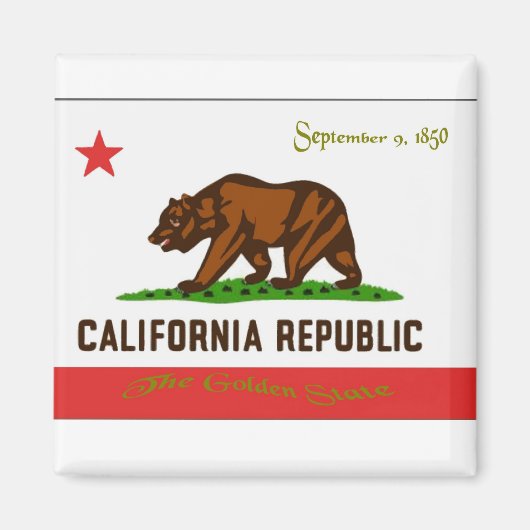 California Flag Magnet (Vorne)