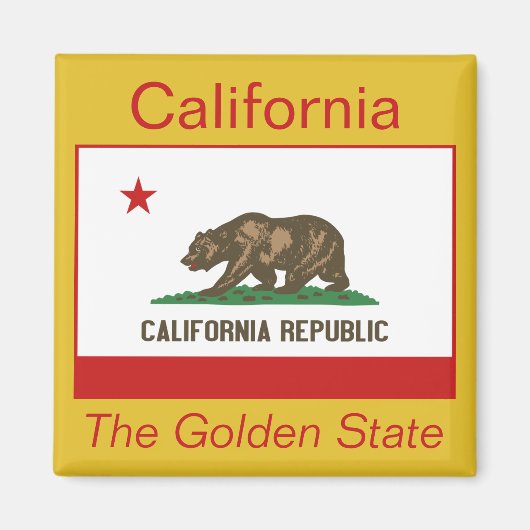 California Flag Magnet (Vorne)