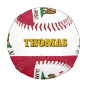 California Flag, Monogramm / Baseball Balls (Vorderseite)