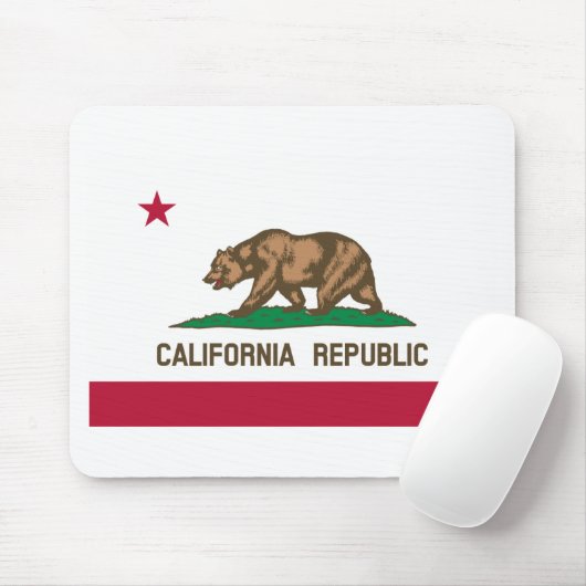 California Flag Mousepad (Mit Mouse)