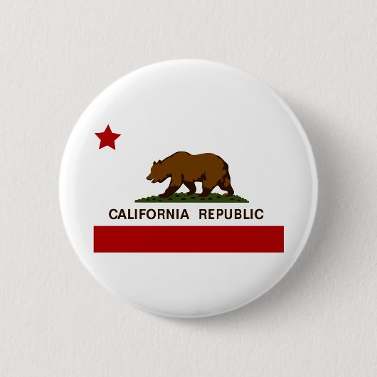 California Flag Patriotic Button (Vorderseite)